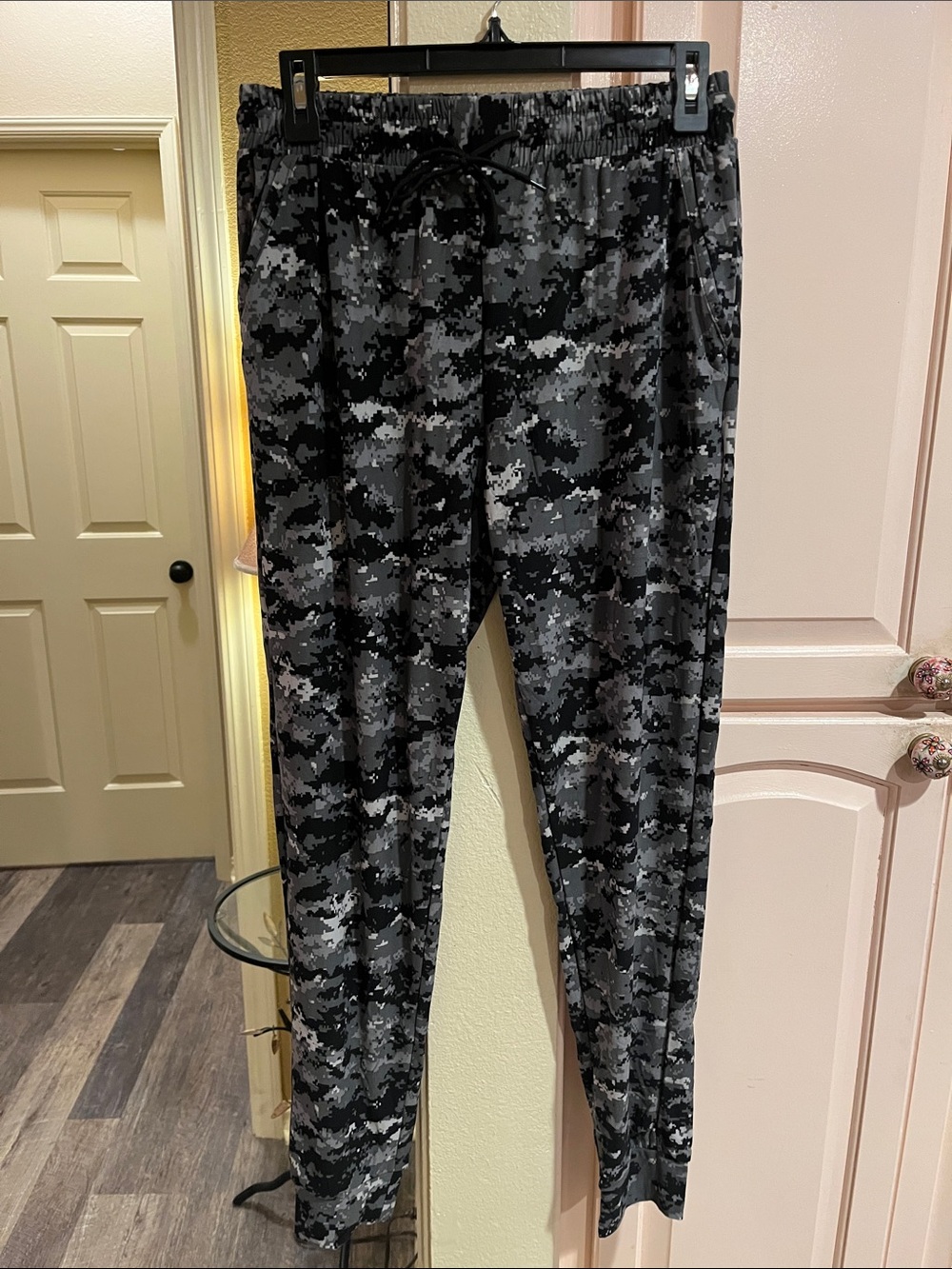 Black & Gray Camouflage Joggers - Brand